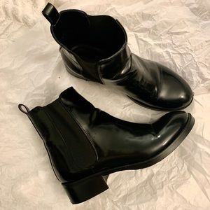 Zara black booties